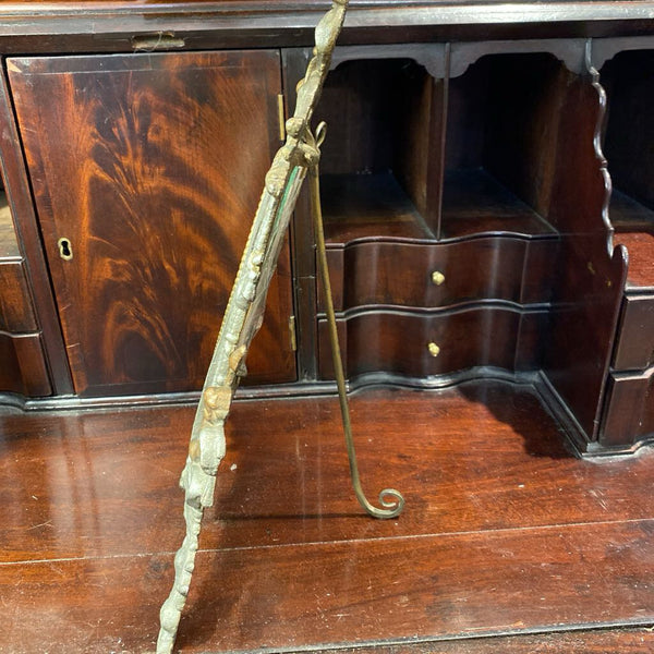 Antique Bronze/Brass Nautical Viking Ship w/ Cherub Frame 9" x 14"