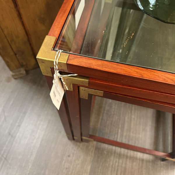 Campaign style nesting tables 22x24x15" In Store Pick Up Only