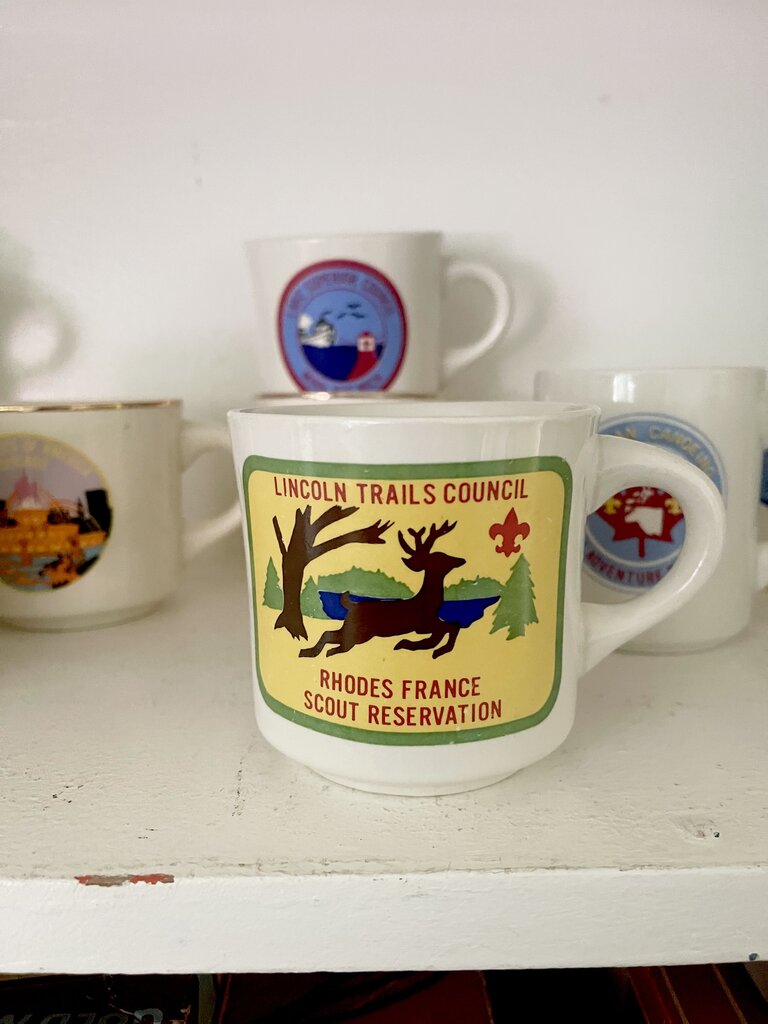 Jens Fresh Vintage ~ Vintage Lincoln Trail Council camp mug
