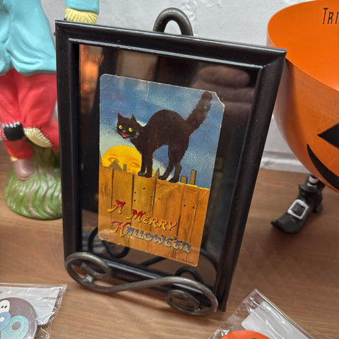Moxie - Framed Vintage Halloween Postcard