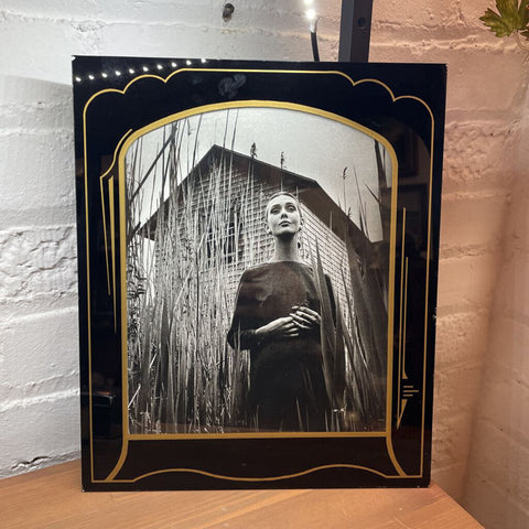 Moxie - Art Deco Glass Frame With Woman