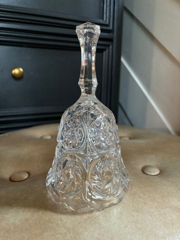 Vintage Crystal Bell 7in