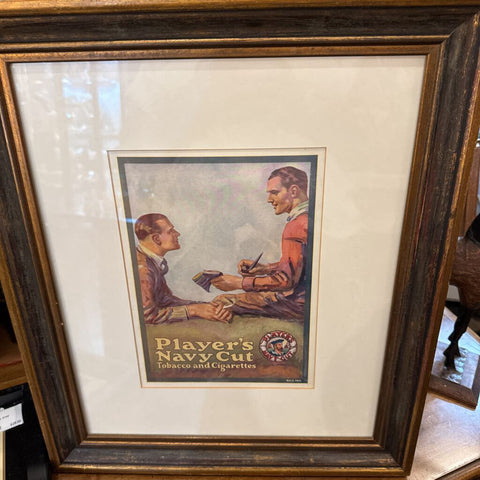 Framed Vintage Ad Player's Navy Cut 16x20