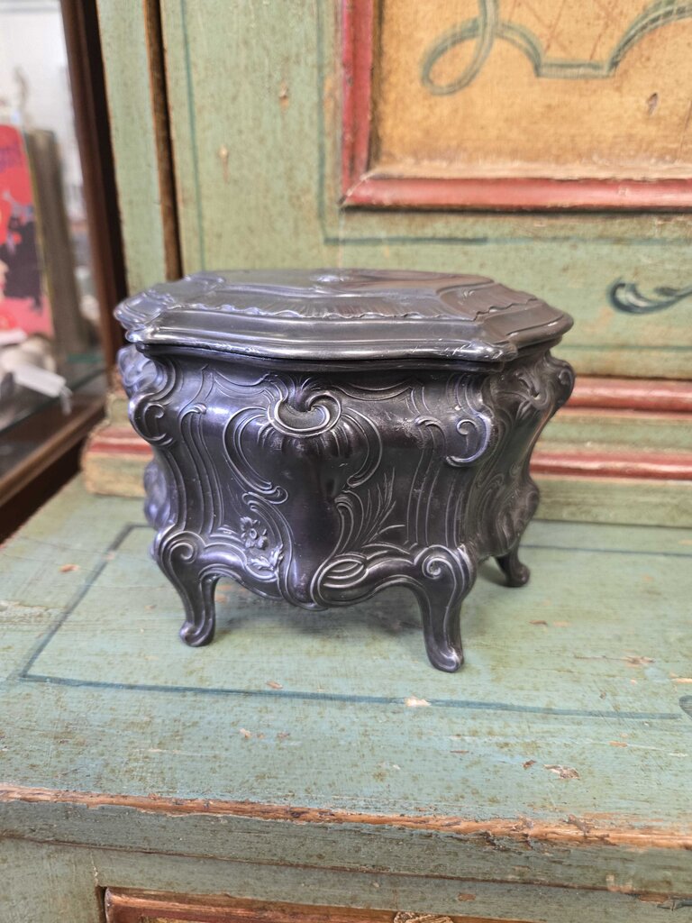 French depose jewelry casket 6 x 4.5" tall