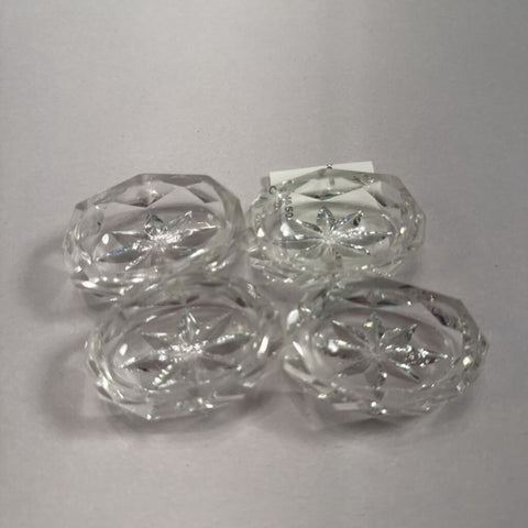 Set of 4 Crystal Salt Cellars