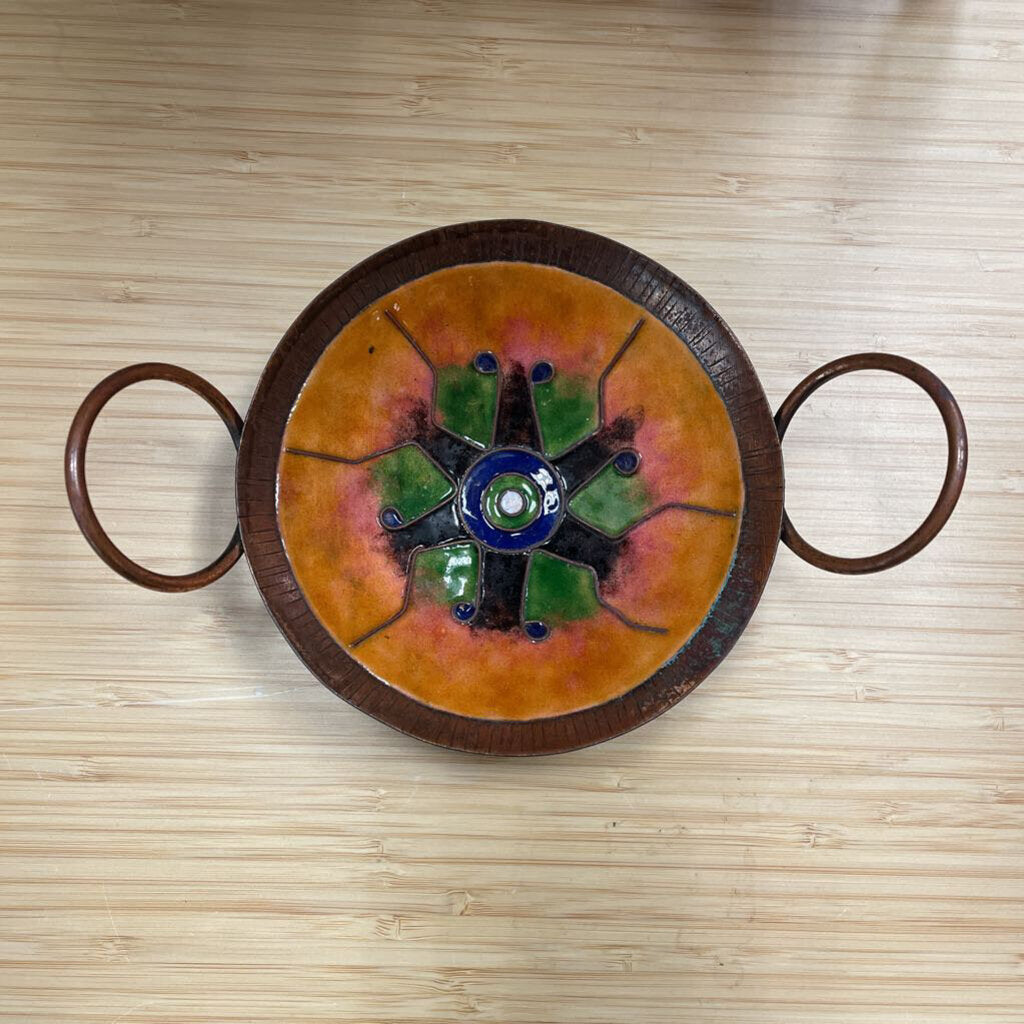 Moxie - Enameled Trinket Bowl With Handles