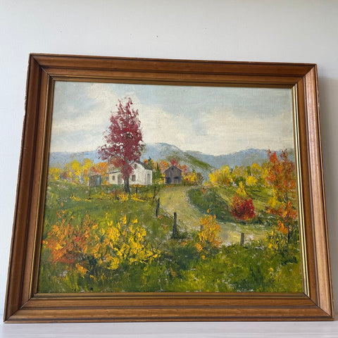 Moxie - Mitchell Fall Scene Painting On Board - 28 x 24