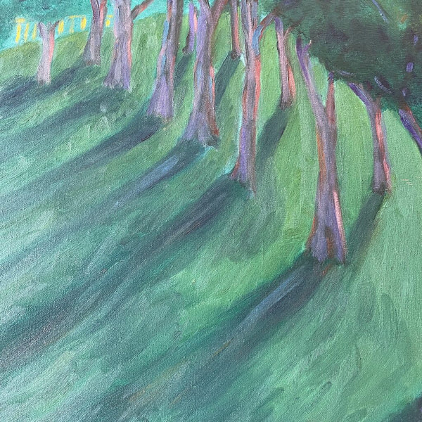 Moxie - Purple Trees Painting on Canvas - 37 x 28