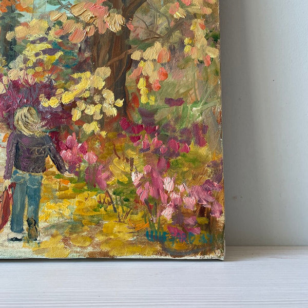Moxie - Lillegard Fall Painting With 2 Girls - 20 x 16