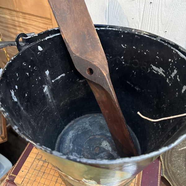 Painted bucket 11" h x 12" across