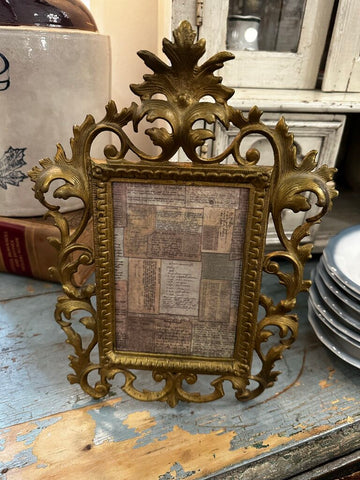 FRENCH BRASS FRAME 11 1/2"H X 8 1/2"W