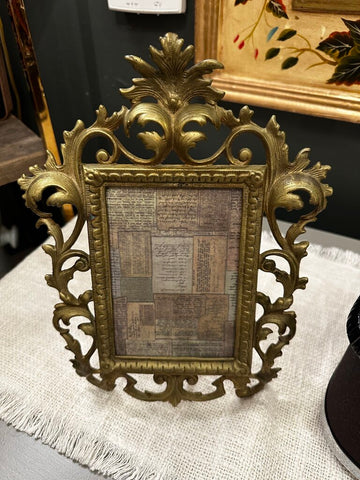 FRENCH BRASS FRAME 11 1/2"W X 8 1/2"H