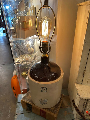 WESTERN STONEWARE LAMP- IN STORE PICKUP