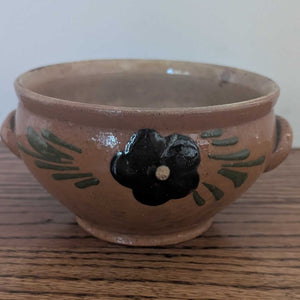 Antique Country French Alsace Pottery Bowl 6"