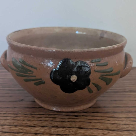 Antique Country French Alsace Pottery Bowl 6"