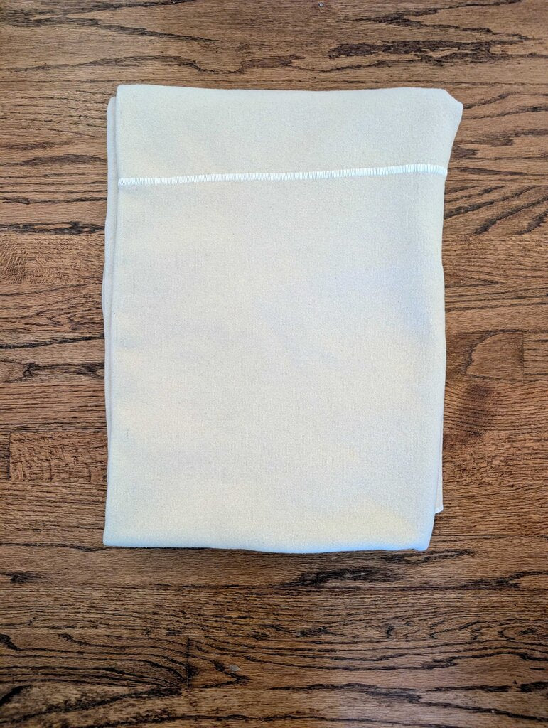 Vintage Cream Wool Blanket 54x74