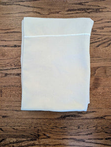 Vintage Cream Wool Blanket 54x74
