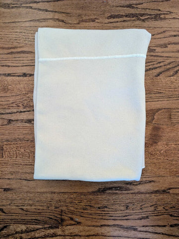 Vintage Cream Wool Blanket 54x74