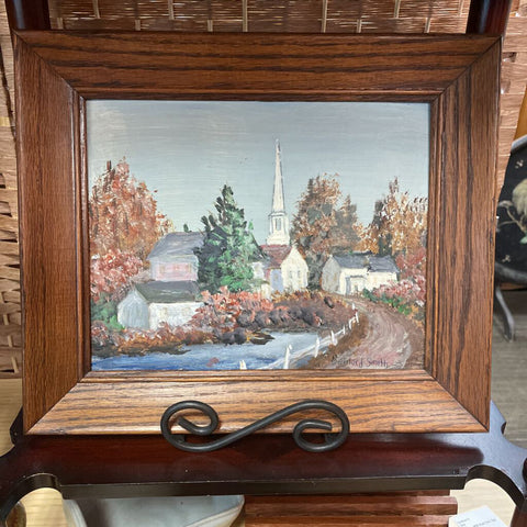 Moxie - Bernard Smith Painting Of Church - 12.5 x 10.5