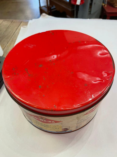 Vintage 1930's-1950's KO-WE-BA 4 lb. Marshmallow red tin as is