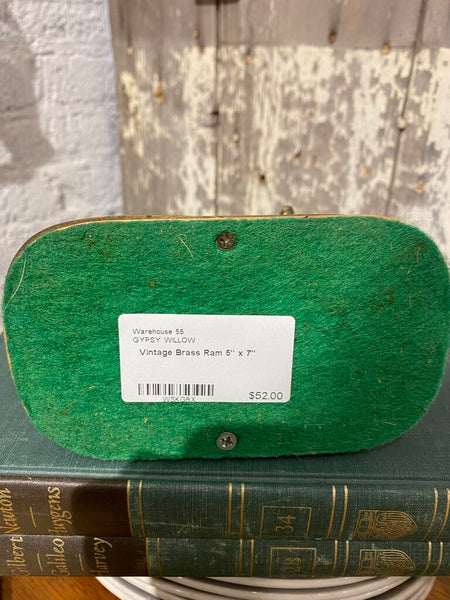Vintage Brass Ram 5" x 7"