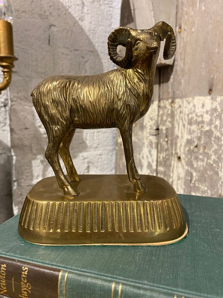 Vintage Brass Ram 5" x 7"