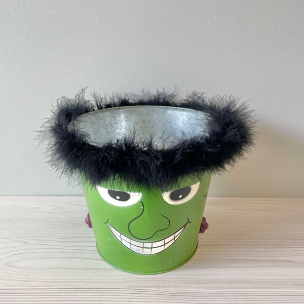 Moxie - Frankenstein Metal Bucket - 7" Tall 7.5" Diameter