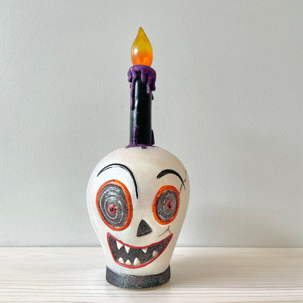 Moxie - Dept 56 Skeleton Light Up Candle - 9.5"