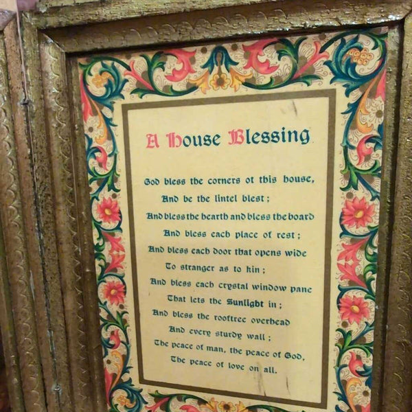 Vintage Florentine House Blessing
