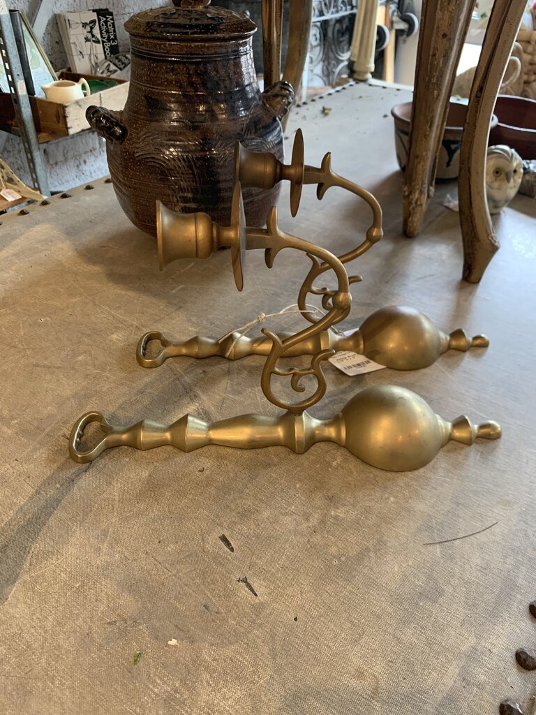 Vintage Brass Wall Sconce Pr~ 2.75" w x 12" l