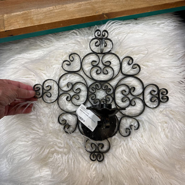 Metal wall candle holder ornate