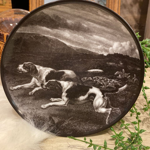 Caskata Hunting Scene Dog Plate