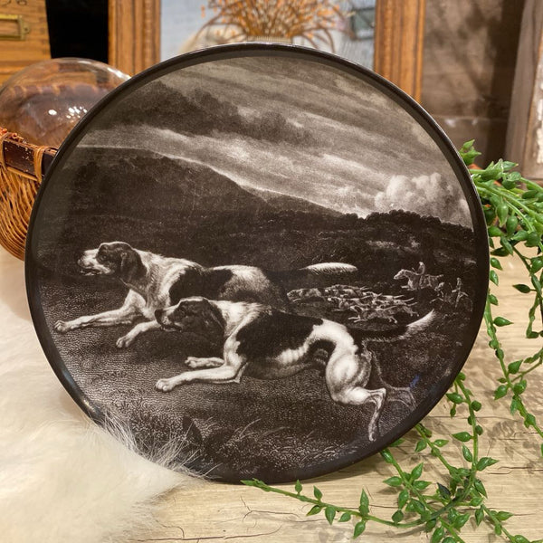 Caskata Hunting Scene Dog Plate