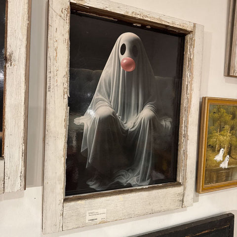 Ghost blowing bubble gum picture