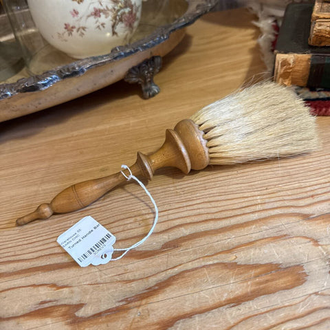 Turned Handle Barber Brush