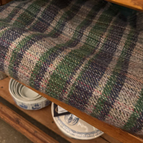 Blue and Green Plaid Blanket