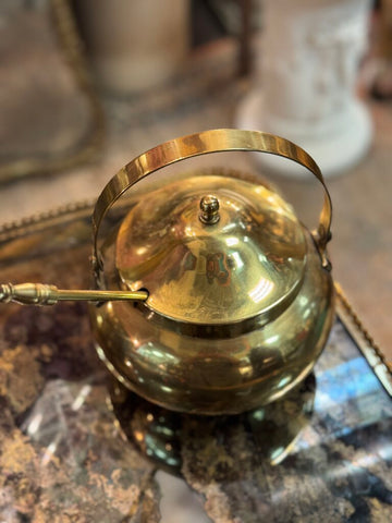 Brass fire started cauldron 3piece