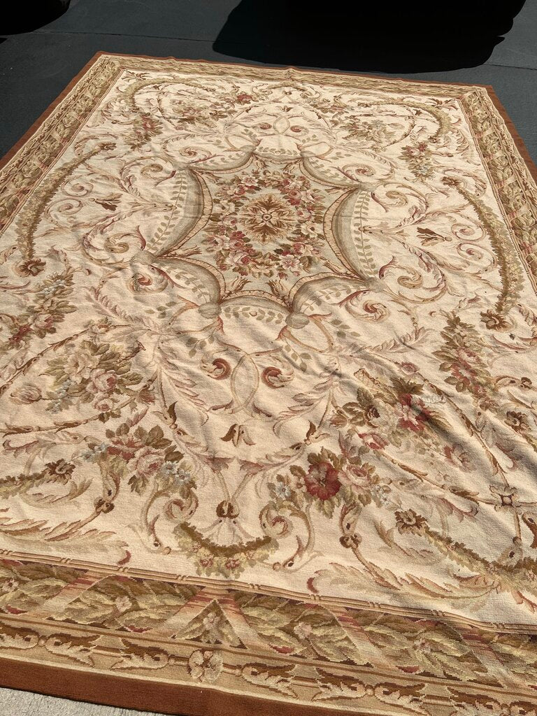 Needlepoint rug , Huge12 ft x 15 ft