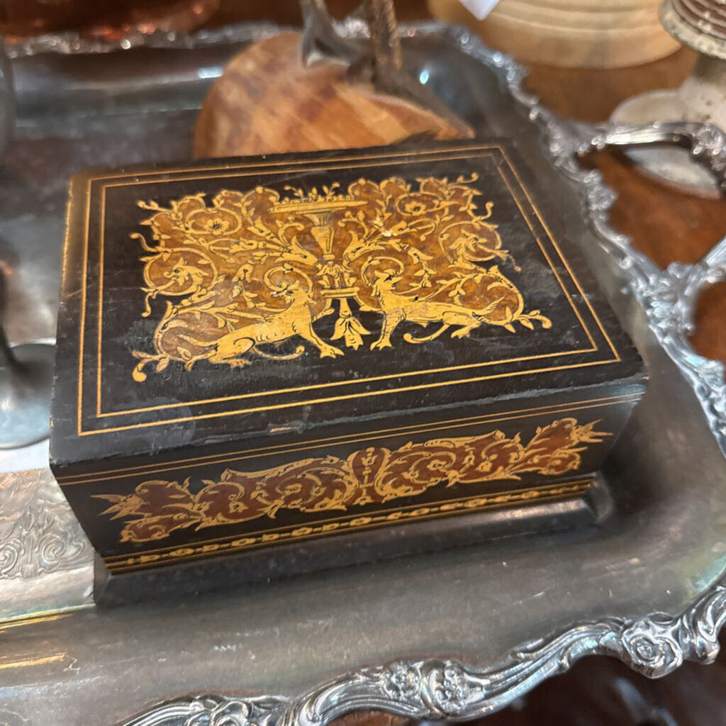 Italian wood cigarette box