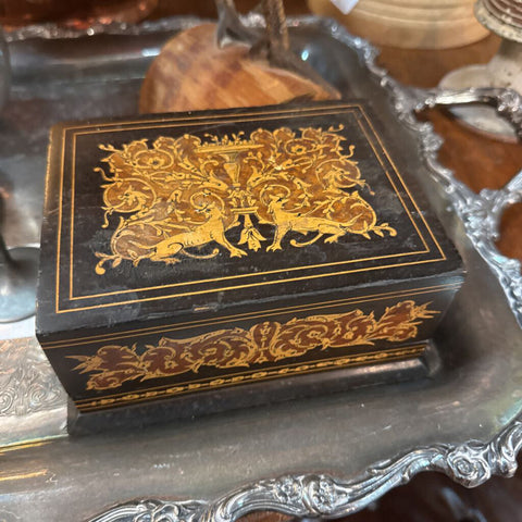 Italian wood cigarette box