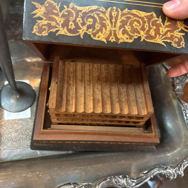Italian wood cigarette box