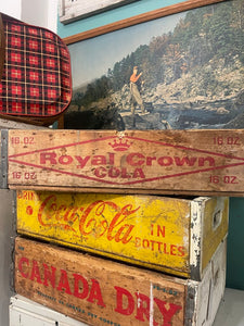 Jens Fresh Vintage ~ Royal Crown Cola pop crate