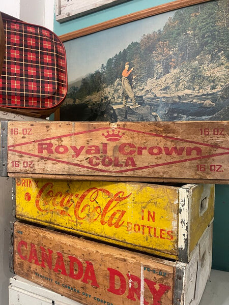 Jens Fresh Vintage ~ Royal Crown Cola pop crate