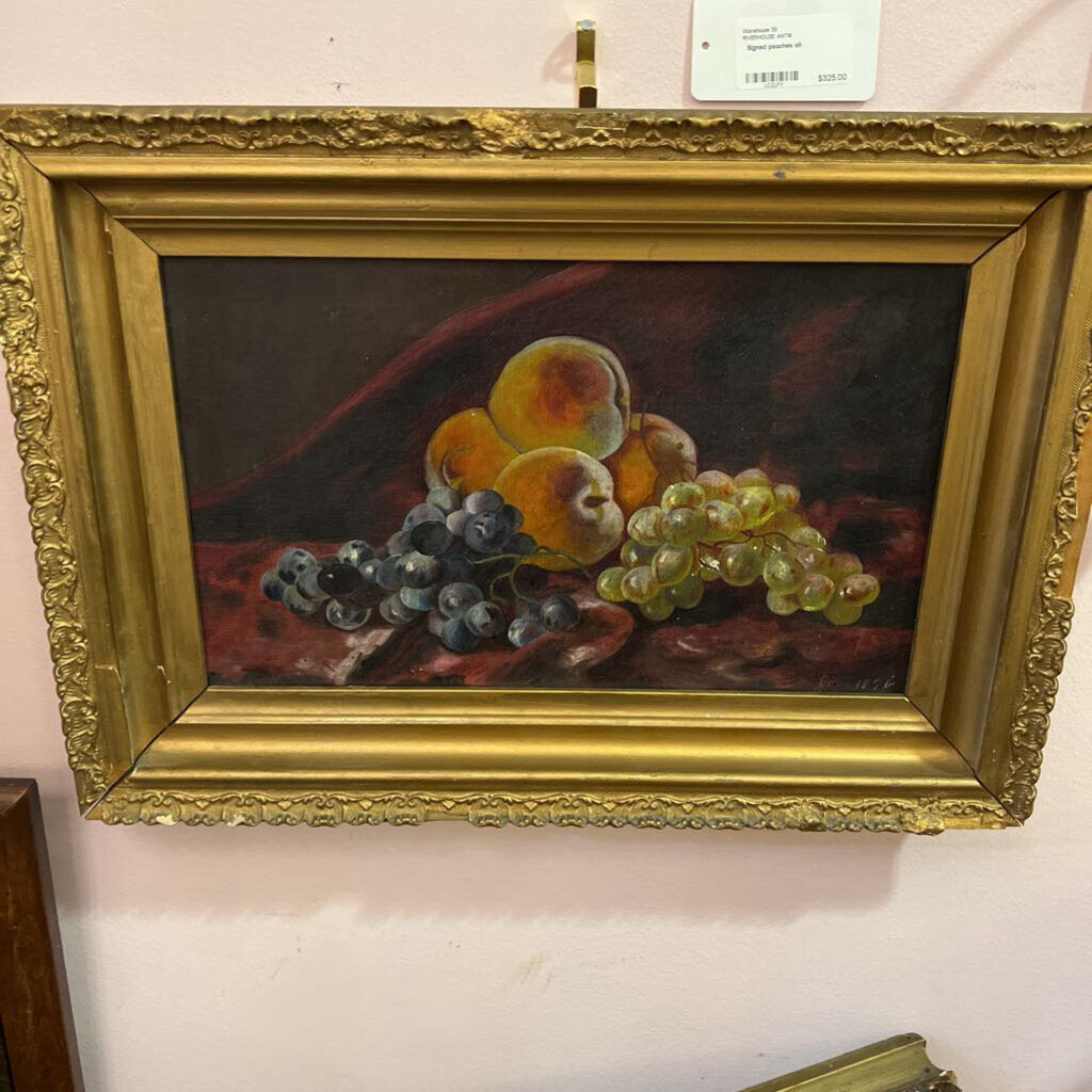 Signed peaches oil