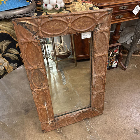 HANDCRAFTED TIN TILE MIRROR 20"X 32" IN STORE PICKUP ONLY