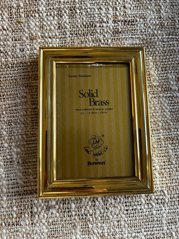 Vintage Brass Frame 3x5