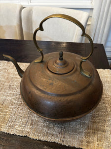 Vintage Large Copper Tea Kettle