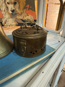 Small Brass Cricket Box W0692