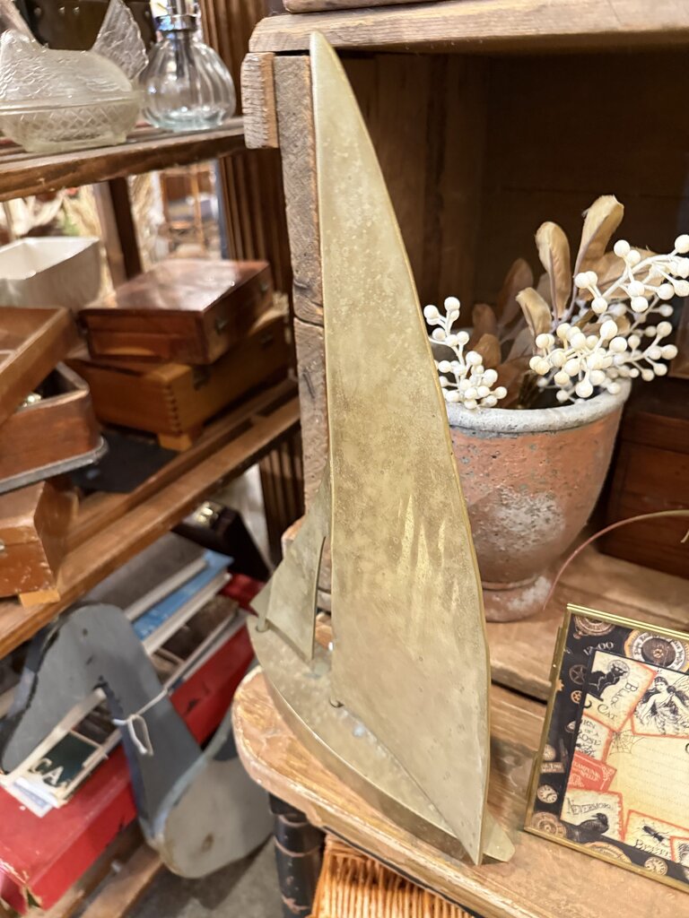 Brass sailboat