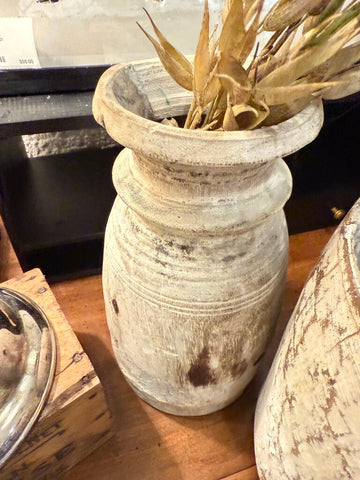 Wood vase